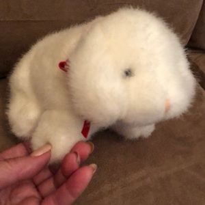 Vintage 1987 white GUND PUPPY